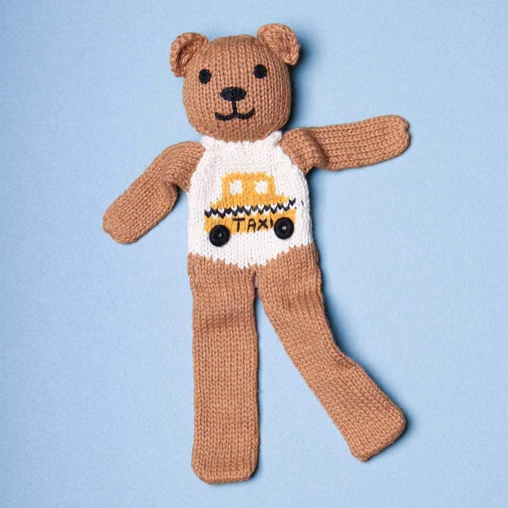 Estella Organic Baby Toy - Bear Soother with Taxi