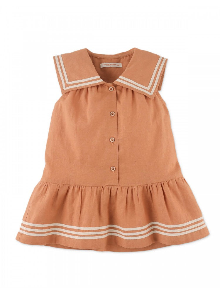 GIRLS CASSIA DRESS With SAILOR COLLAR