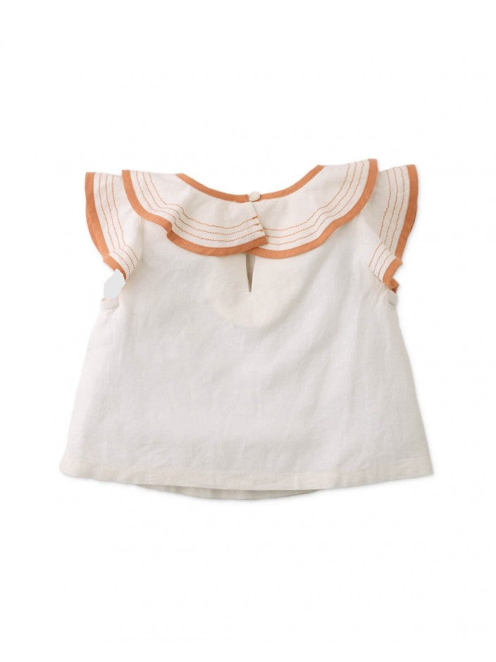 BABY GIRLS FARAH BLOUSE WITH RUFFLES