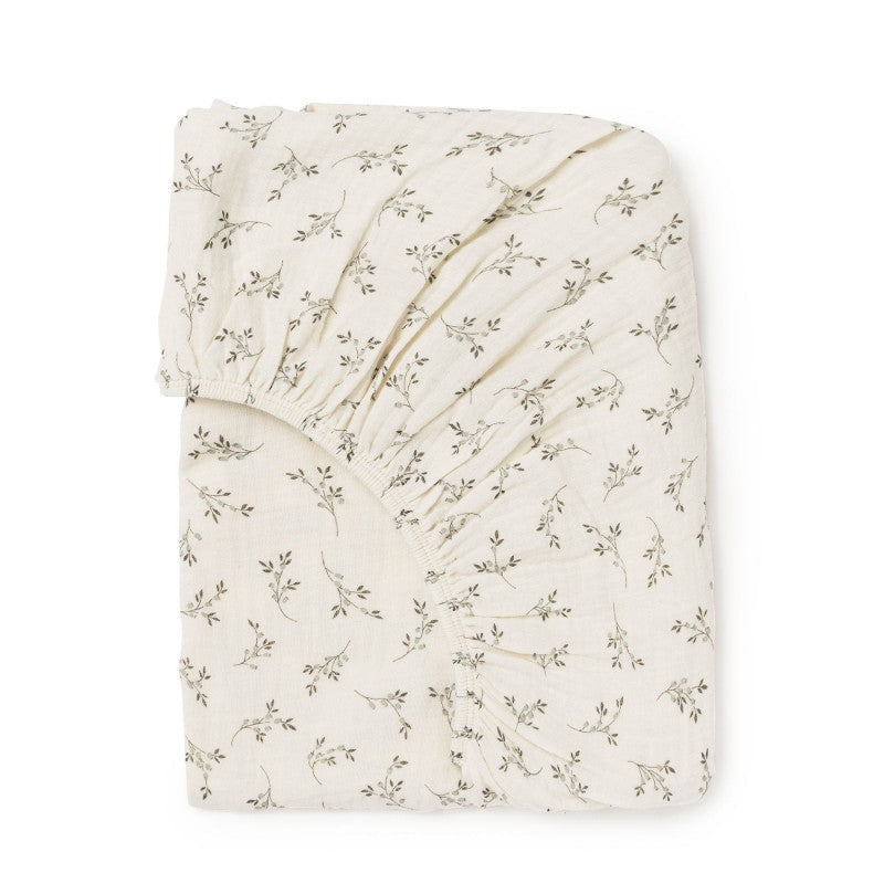 Crib fitted printed sheet