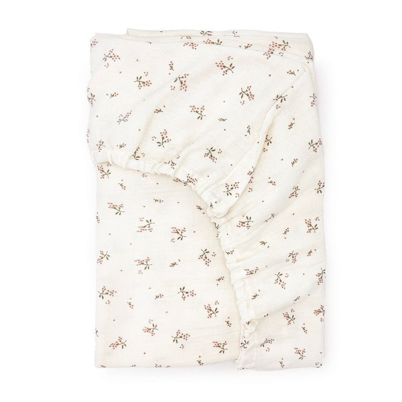 Crib fitted printed sheet