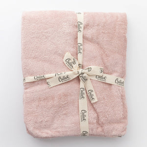 Calla & Friends - Hooded Bath Towel: Petal Pink