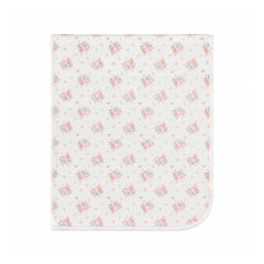 A neatly folded presentation showcasing the floral knit pattern and texture.