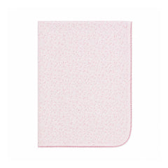 A neatly folded presentation showcasing the botanical knit pattern and texture.
