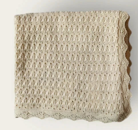 Bebe Organic Heirloom Knit Blanket
