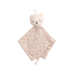A front view of the Bee & Dee Delicata Lovey Teddy for girls.