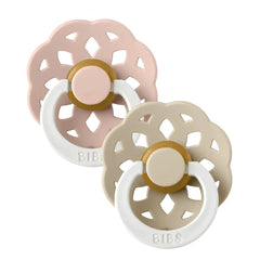 BIBS – Boheme Pacifier 2-Pack | Ivory, Vanilla & Blush GLOW