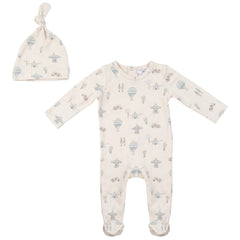 Little Fragile - Baby Floral Pointelle Romper Set
