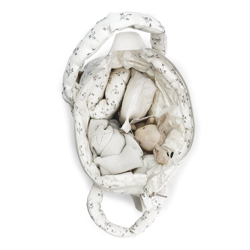 PRINTED CANVAS STROLLER BAG