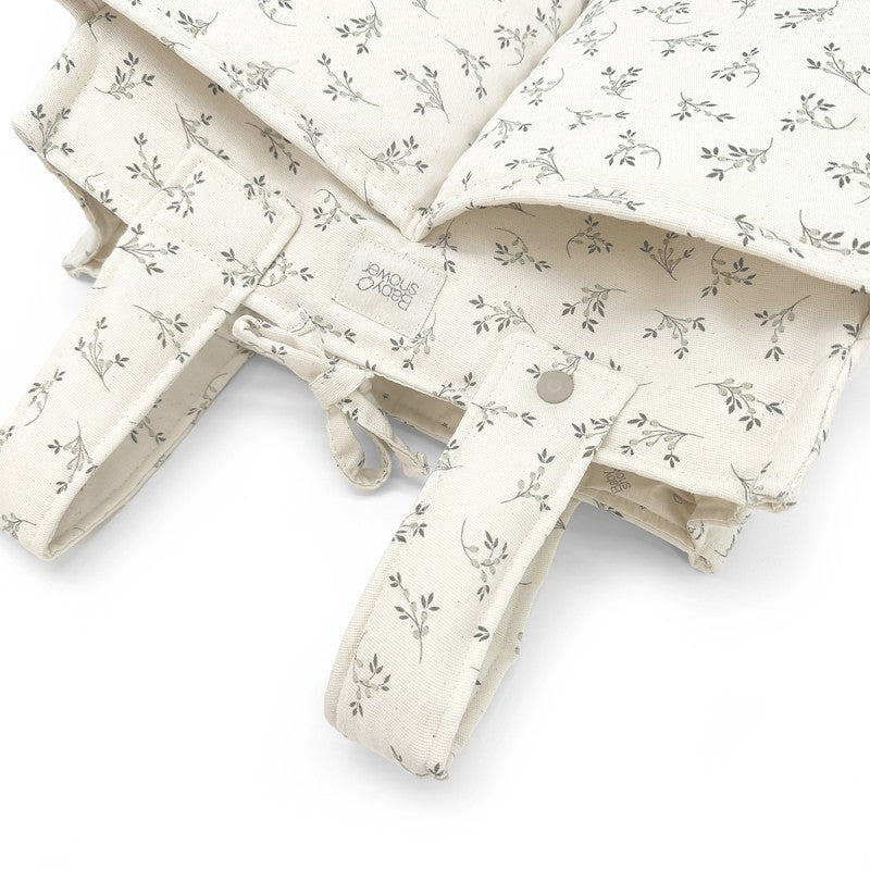 PRINTED CANVAS STROLLER BAG + CHANGING MAT