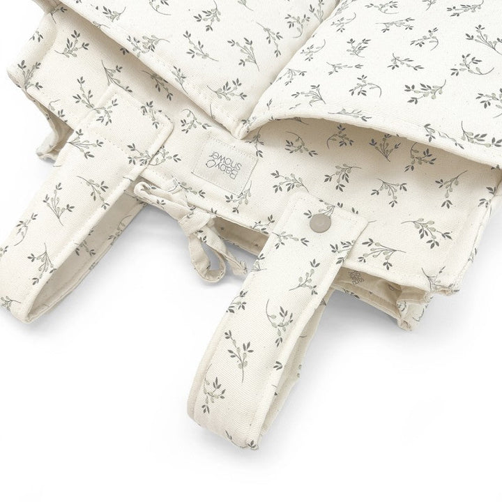 PRINTED CANVAS STROLLER BAG + CHANGING MAT