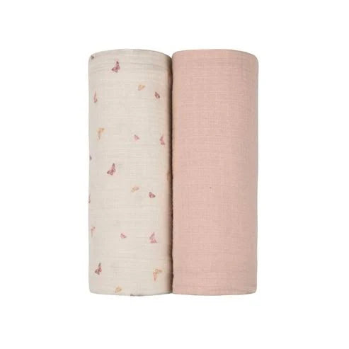 Ely's & Co. - Jersey Cotton Butterfly/ Dragonfly Collection - Muslin Swaddle