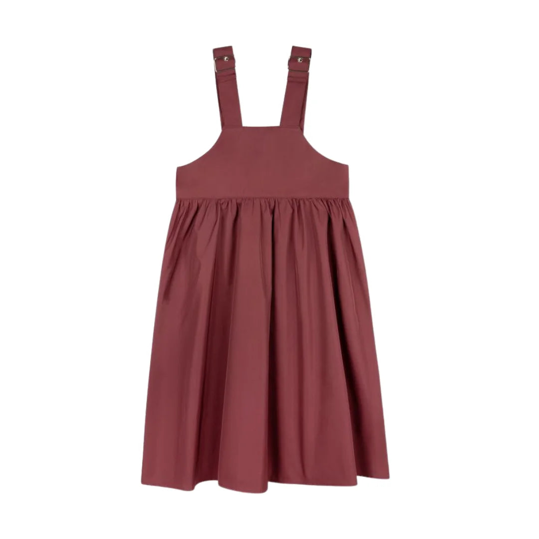 A front view of the Byke wine taffeta buckle knit jumper.