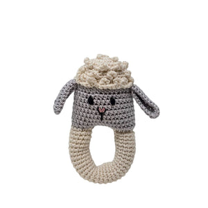 Melange Collection - Crochet Lamb Baby Toy