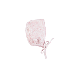 Bebe Organic Idra Pink Leaves Wrap Footie + Bonnet