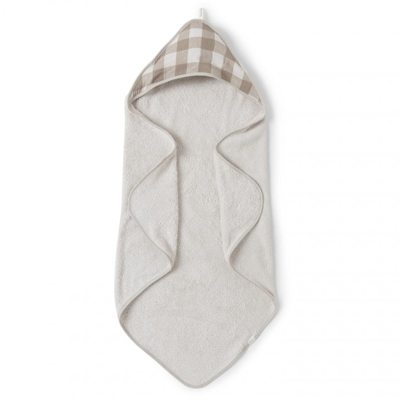 Floral print hooded bath towel