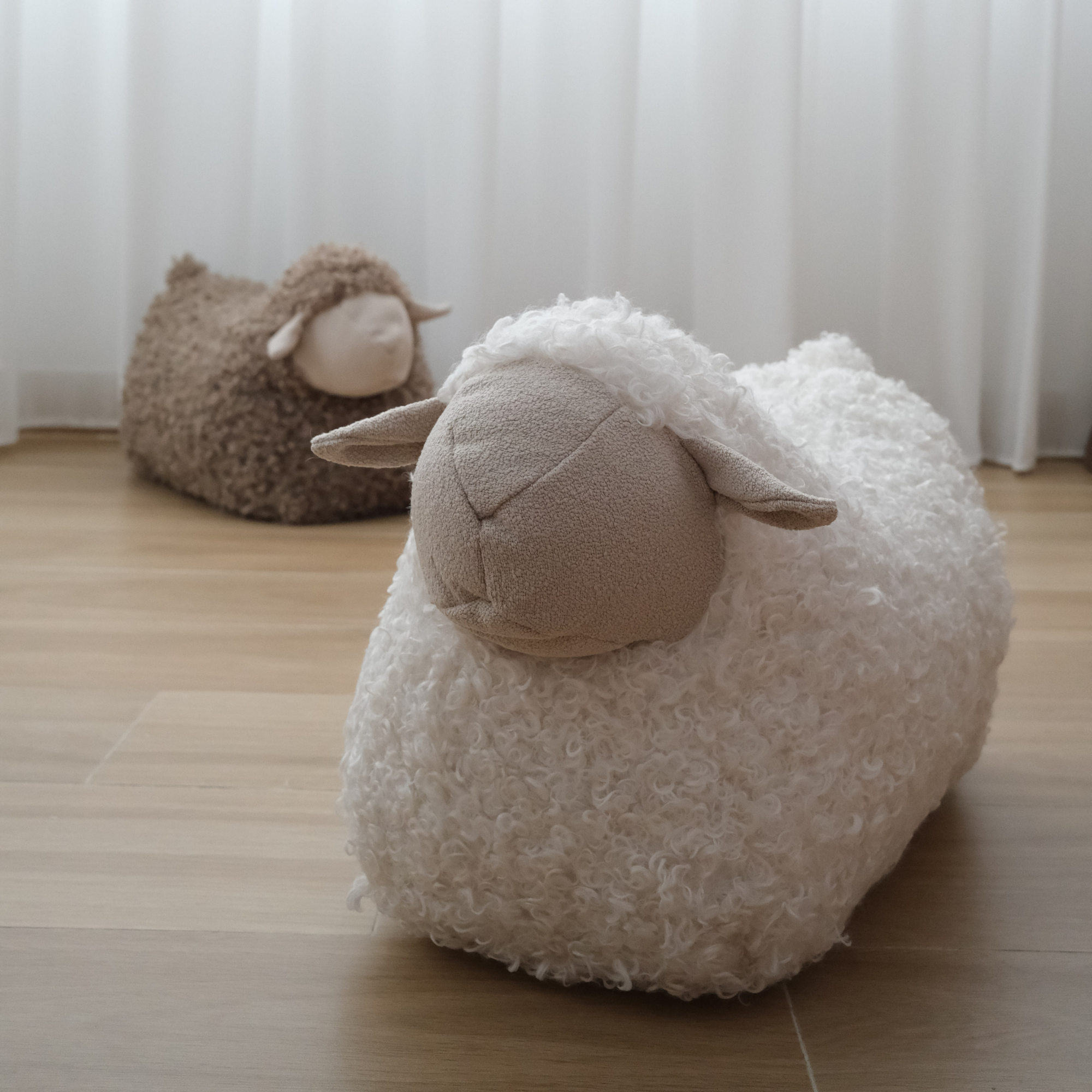 Little Lamb Kind - BAA BAA Sheep POUF // Ride-on toys // Best-selling: Cream