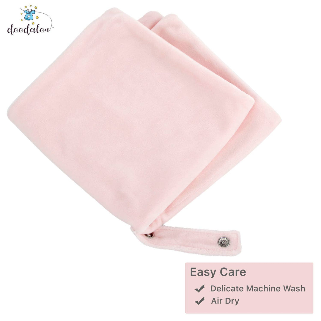 Doodalou - Super Soft Velboa Pacifier Blanket: Light Blue