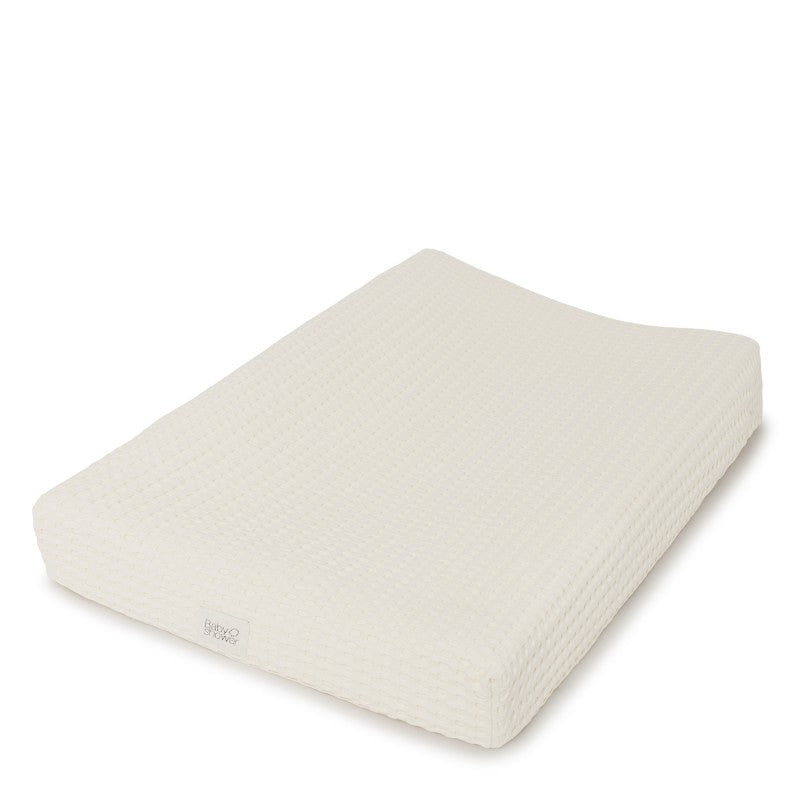 Waffle Changing Mat Fitted Sheet Vanilla