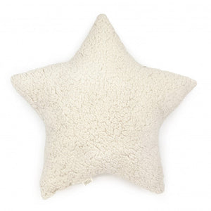 Sherpa fluffy cushion star