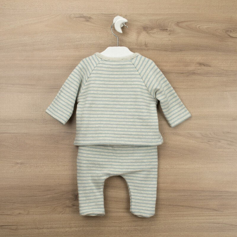 Babidu Baby Girl Organic Cotton Stripped T-Shirt & Leggings
