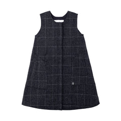 A front view of the Cottier charcoal grey knit jumper for children.