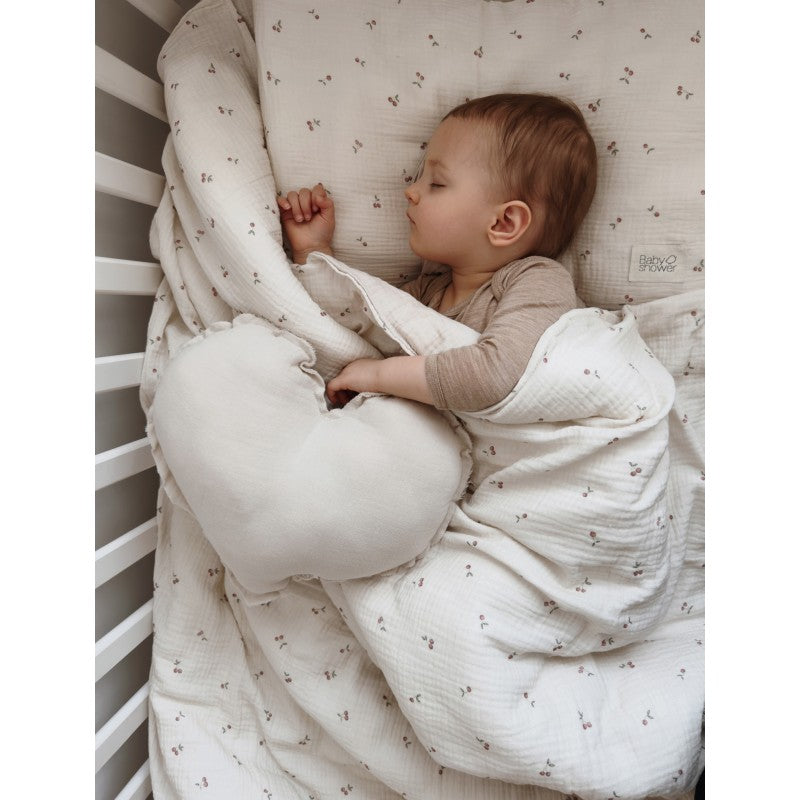 Crib fitted printed sheet