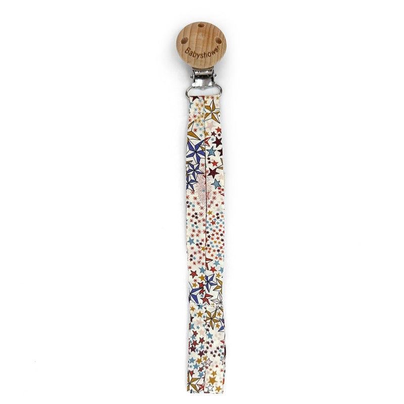 Wood and Liberty Print Pacifier Holder