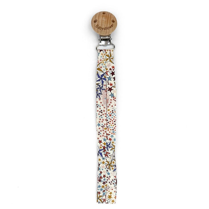 Wood and Liberty Print Pacifier Holder