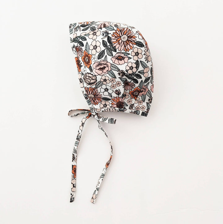 Vintage Flora Danish Baby Bonnet UPF 50+ SALE: 0-3 months