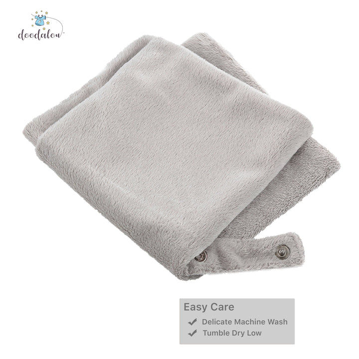 Doodalou - Super Soft Velboa Pacifier Blanket: Light Blue