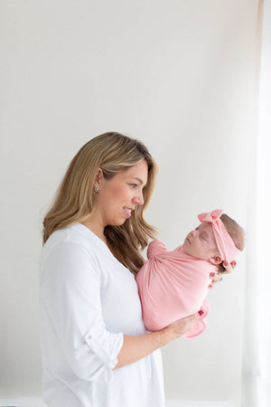 Stroller Society - Baby Blankets - Baby Swaddles - Baby Blanket for Girls, Boys: White / Swaddle and Hat