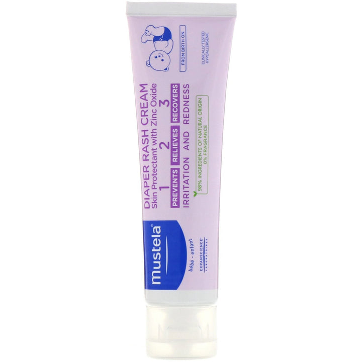 Mustela Baby Diaper Rash Cream 1 2 3 Fragrance Free 3.80 OZ (108 g)