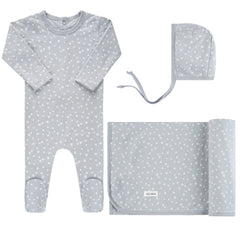 Ely's & Co Ditsy Star - 3 Pc Giftbox with Bonnet