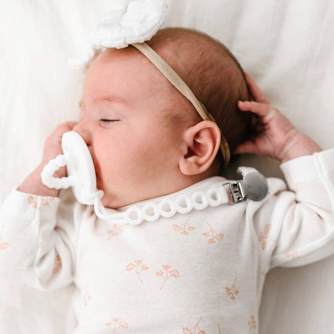 Ryan & Rose - Hart Cutie Clip (Pacifier Clip): Mauve