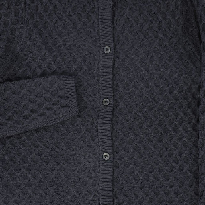 Bace Textured Crochet Knit Cardigan