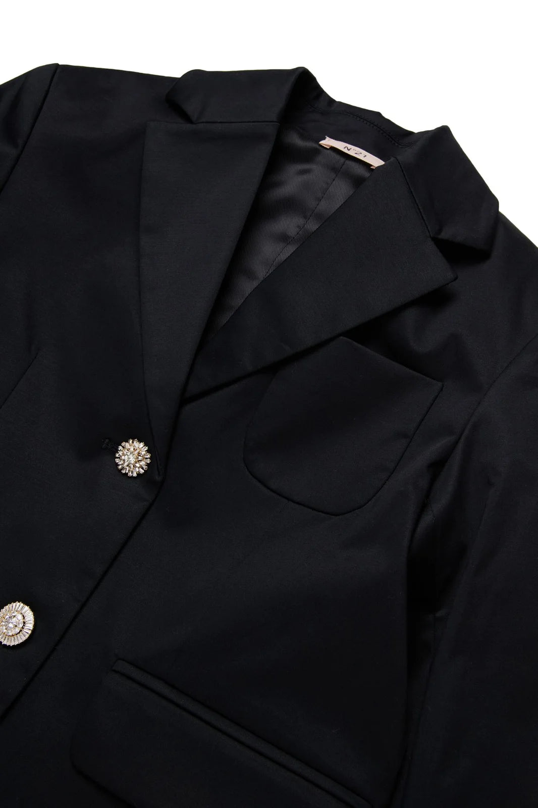 N°21 Kids Logo Patch Embellished Buttons Blazer