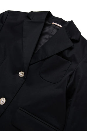 N°21 Kids Logo Patch Embellished Buttons Blazer