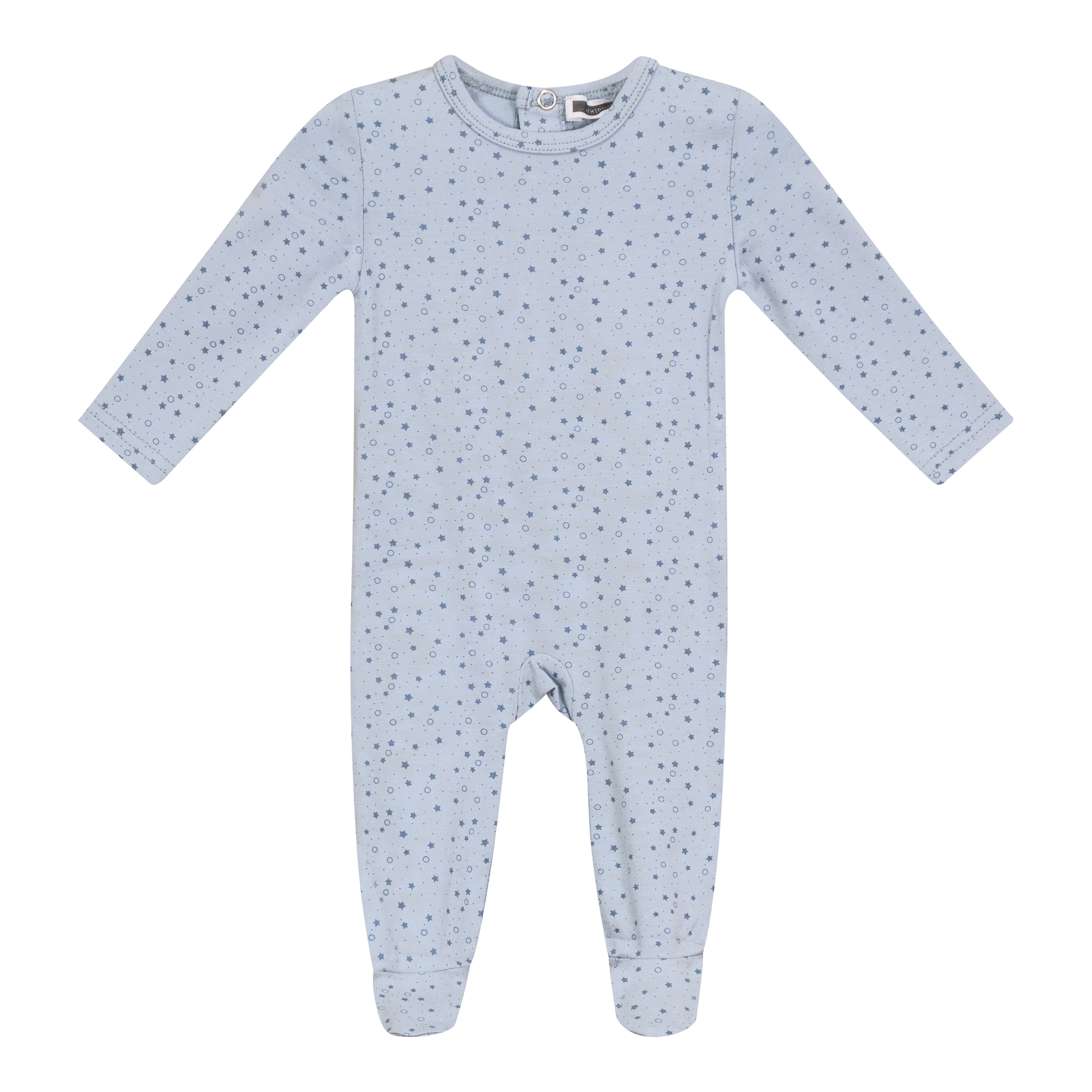 Whipped Cocoa Blue Star Print Modal Footie
