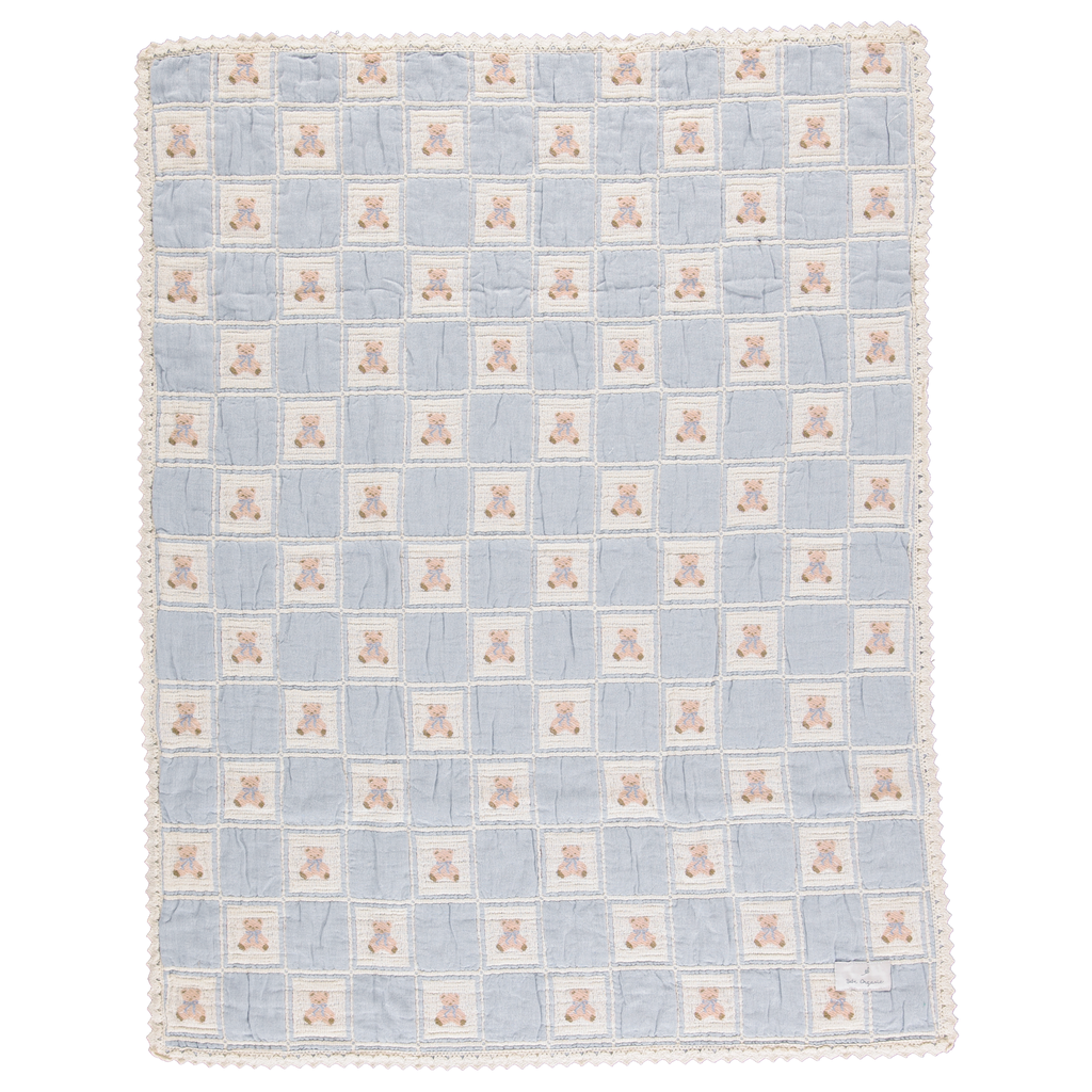 Bebe Organic Teddy Patchwork Blanket