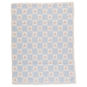 Bebe Organic Teddy Patchwork Blanket