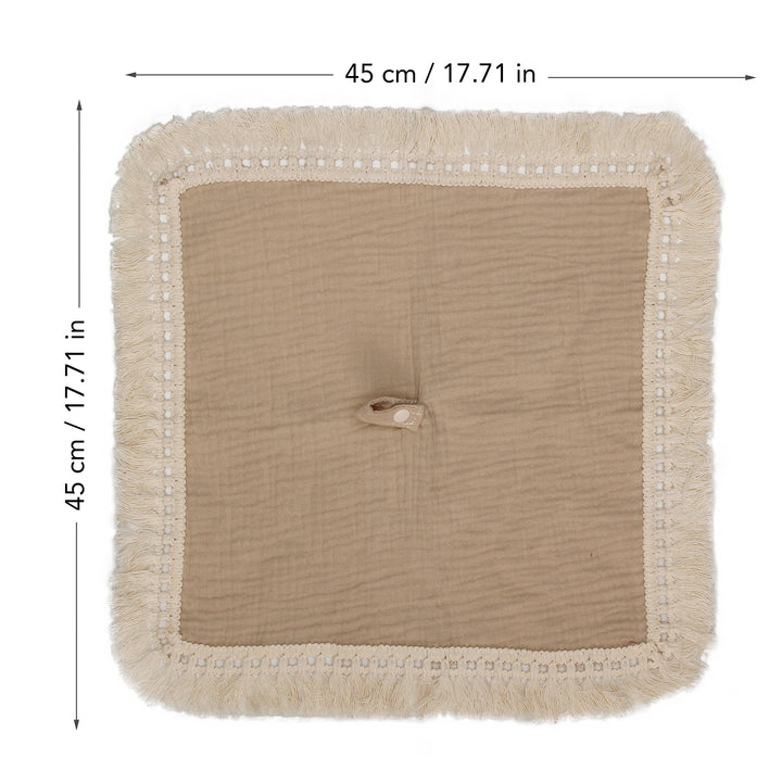 Doodalou - Desert - Muslin Boho Pacifier Blanket with Tassels
