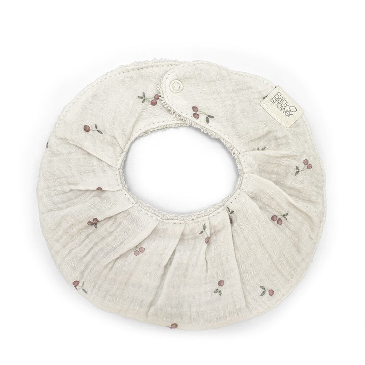 Cherry print bib