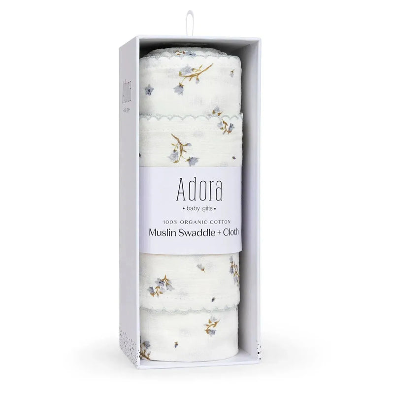 Adora Mini Floral Swaddle + Cloth