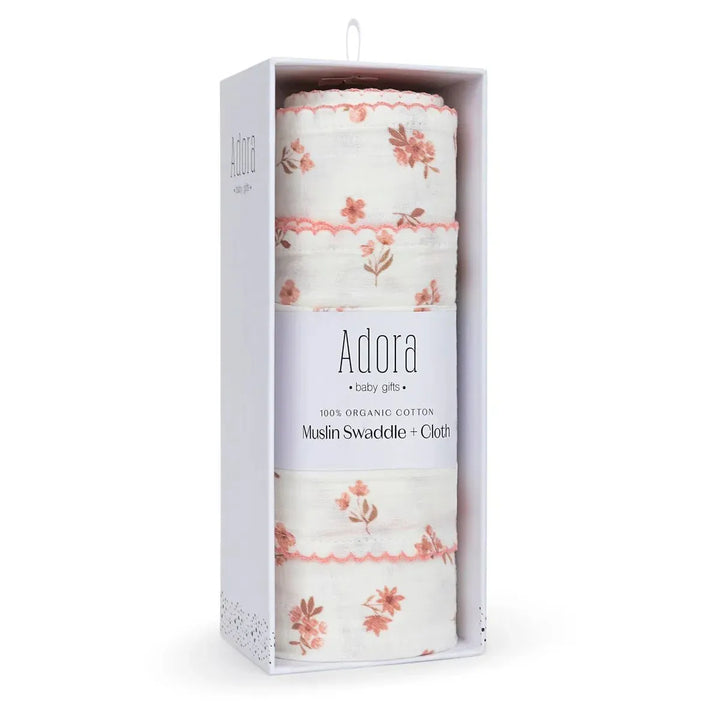 Adora Mini Floral Swaddle + Cloth