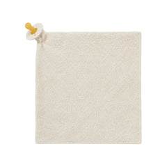 front view of the Forever French cream plush lovey security blanket.