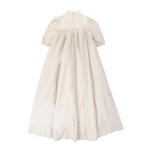 The clean back view of the Francesca Guiliano children's luxury dress.