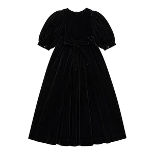 The clean back view of the Francesca Guiliano children's luxury dress.