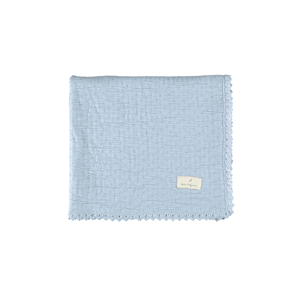 Bebe Organic Lumi Chenille Blanket – Soft Luxury Baby Blanket, Dusty Pink / Neutral