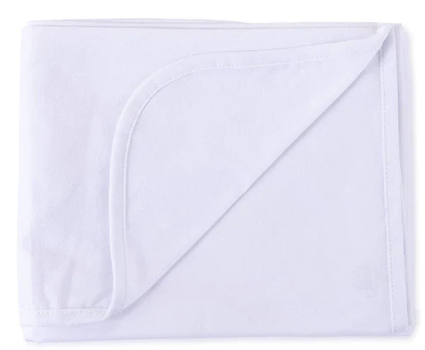 Ely's & Co White Swaddle and Beanie Gift Set